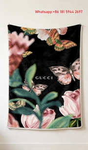 Gucci Pink Butterfly throw Blanket Luxury Nocturnal Tapestry IMG_2755